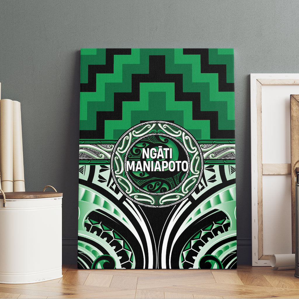 Aotearoa Ngati Maniapoto Canvas Wall Art Maori Iwi Poutama Puhoro Tattoo LT14 - Polynesian Pride