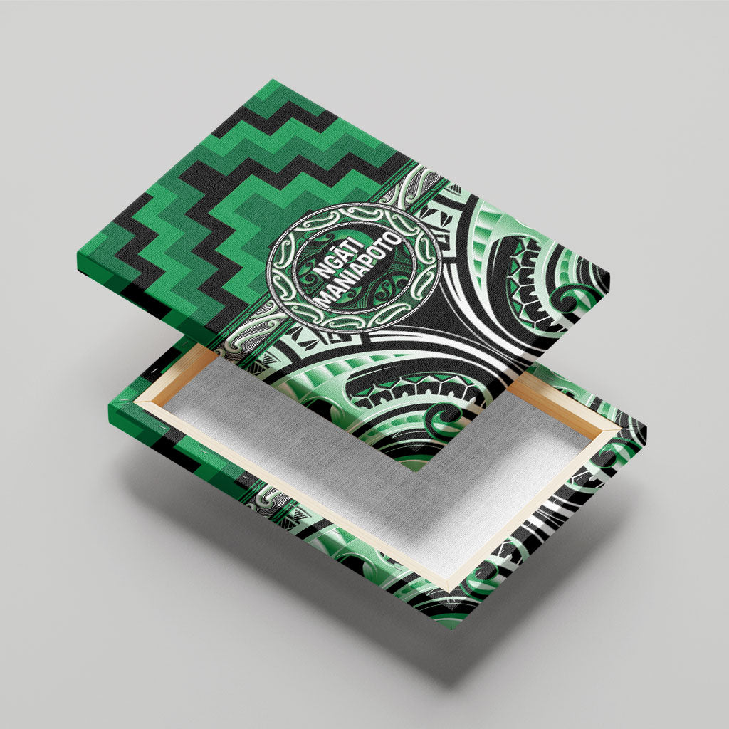 Aotearoa Ngati Maniapoto Canvas Wall Art Maori Iwi Poutama Puhoro Tattoo LT14 - Polynesian Pride