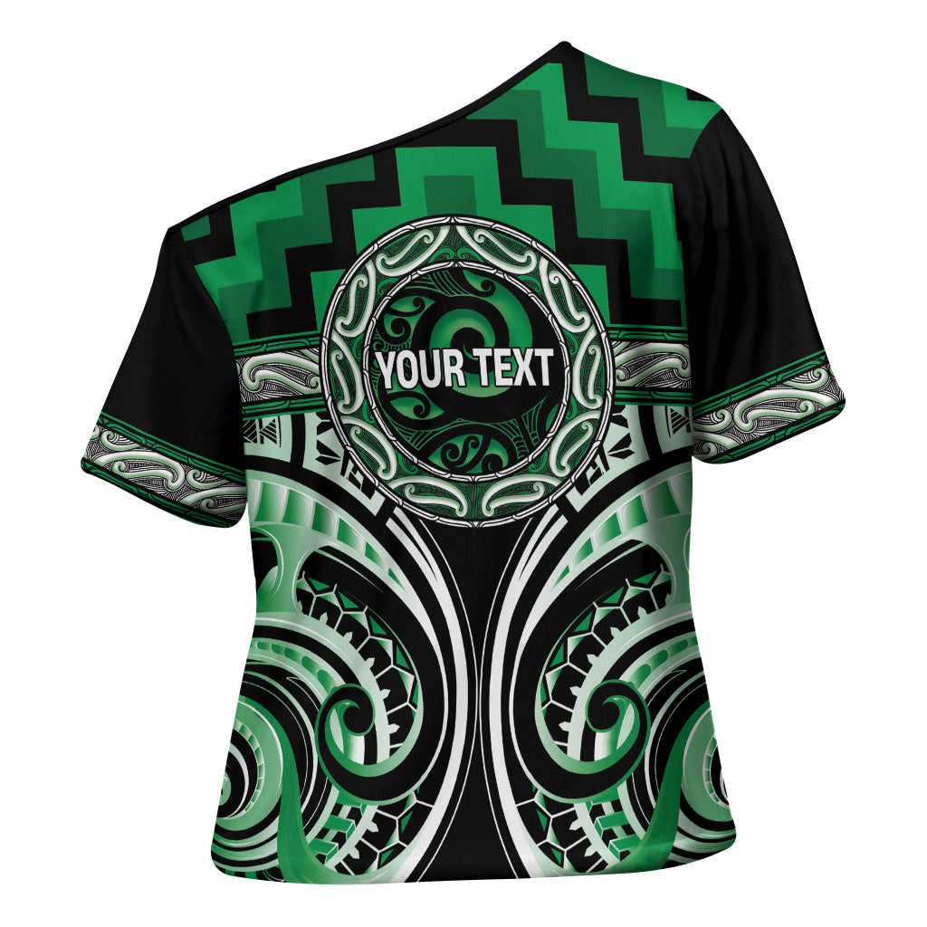 Aotearoa Ngati Maniapoto Personalised Cross Shoulder Shirt Maori Iwi Poutama Puhoro Tattoo LT14 - Polynesian Pride