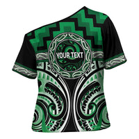 Aotearoa Ngati Maniapoto Personalised Cross Shoulder Shirt Maori Iwi Poutama Puhoro Tattoo LT14 - Polynesian Pride