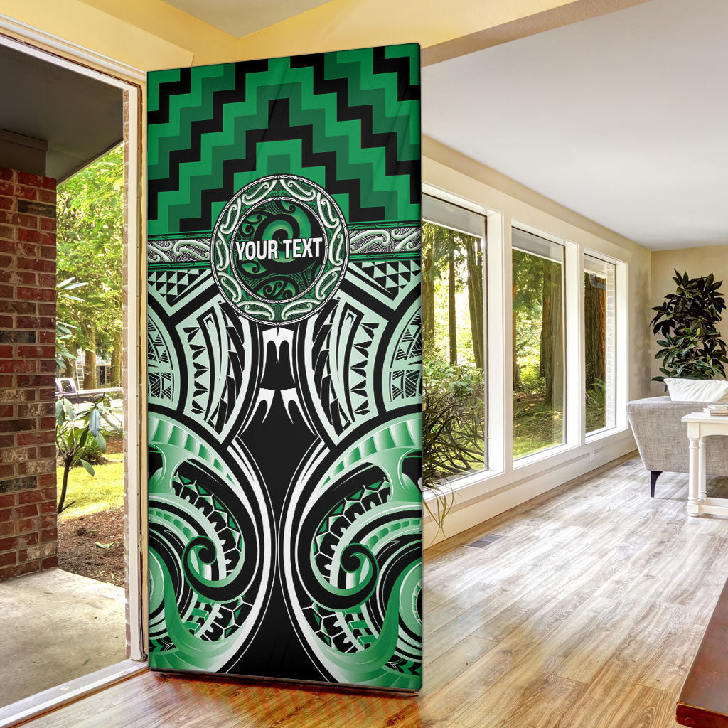 Aotearoa Ngati Maniapoto Personalised Door Cover Maori Iwi Poutama Puhoro Tattoo LT14 - Polynesian Pride