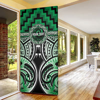 Aotearoa Ngati Maniapoto Personalised Door Cover Maori Iwi Poutama Puhoro Tattoo LT14 - Polynesian Pride
