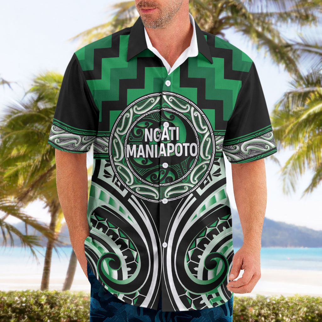 Aotearoa Ngati Maniapoto Personalised Hawaiian Shirt Maori Iwi Poutama Puhoro Tattoo LT14 - Polynesian Pride