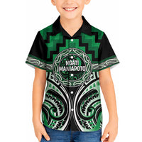 Aotearoa Ngati Maniapoto Personalised Hawaiian Shirt Maori Iwi Poutama Puhoro Tattoo LT14 - Polynesian Pride