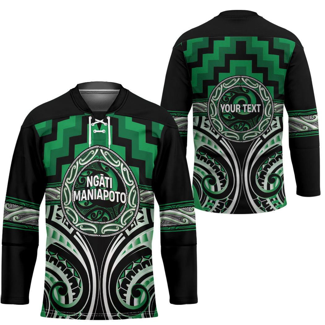 Aotearoa Ngati Maniapoto Personalised Hockey Jersey Maori Iwi Poutama Puhoro Tattoo LT14 - Polynesian Pride