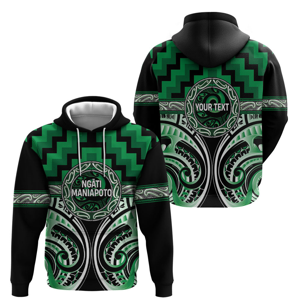 Aotearoa Ngati Maniapoto Personalised Hoodie Maori Iwi Poutama Puhoro Tattoo LT14 - Polynesian Pride