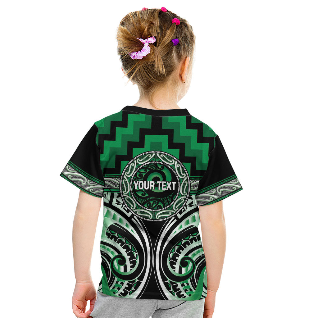 Aotearoa Ngati Maniapoto Personalised Kid T Shirt Maori Iwi Poutama Puhoro Tattoo LT14 - Polynesian Pride