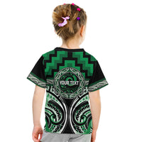 Aotearoa Ngati Maniapoto Personalised Kid T Shirt Maori Iwi Poutama Puhoro Tattoo LT14 - Polynesian Pride