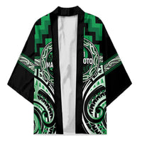 Aotearoa Ngati Maniapoto Personalised Kimono Maori Iwi Poutama Puhoro Tattoo LT14 Unisex Green - Polynesian Pride