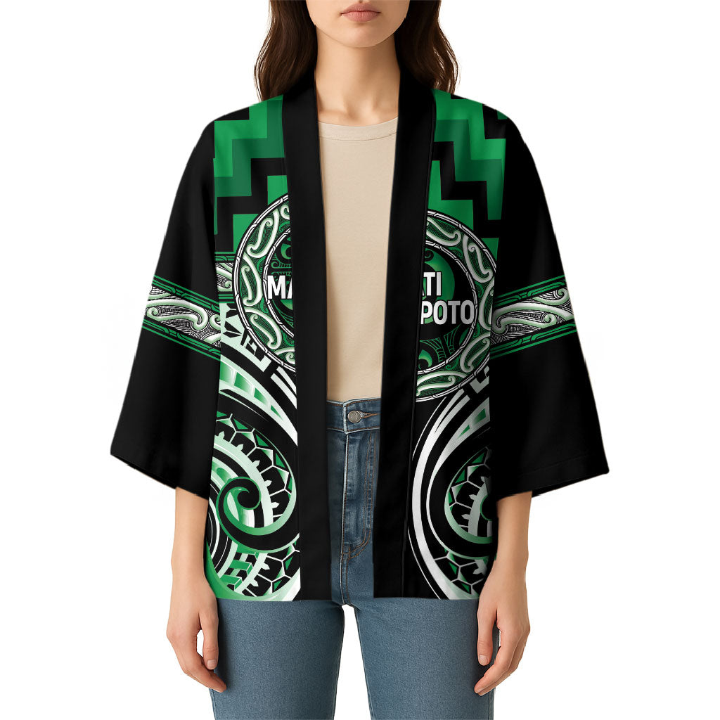 Aotearoa Ngati Maniapoto Personalised Kimono Maori Iwi Poutama Puhoro Tattoo LT14 - Polynesian Pride