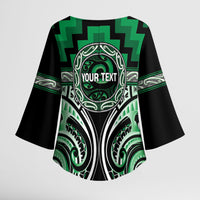 Aotearoa Ngati Maniapoto Personalised Kimono Sleeve Blouse Maori Iwi Poutama Puhoro Tattoo LT14 - Polynesian Pride