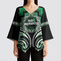 Aotearoa Ngati Maniapoto Personalised Kimono Sleeve Blouse Maori Iwi Poutama Puhoro Tattoo LT14 - Polynesian Pride