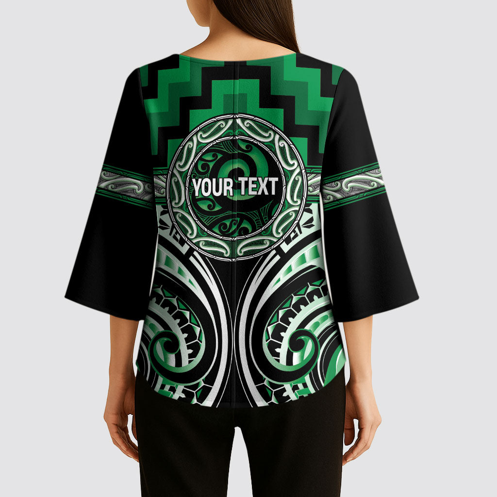 Aotearoa Ngati Maniapoto Personalised Kimono Sleeve Blouse Maori Iwi Poutama Puhoro Tattoo LT14 - Polynesian Pride