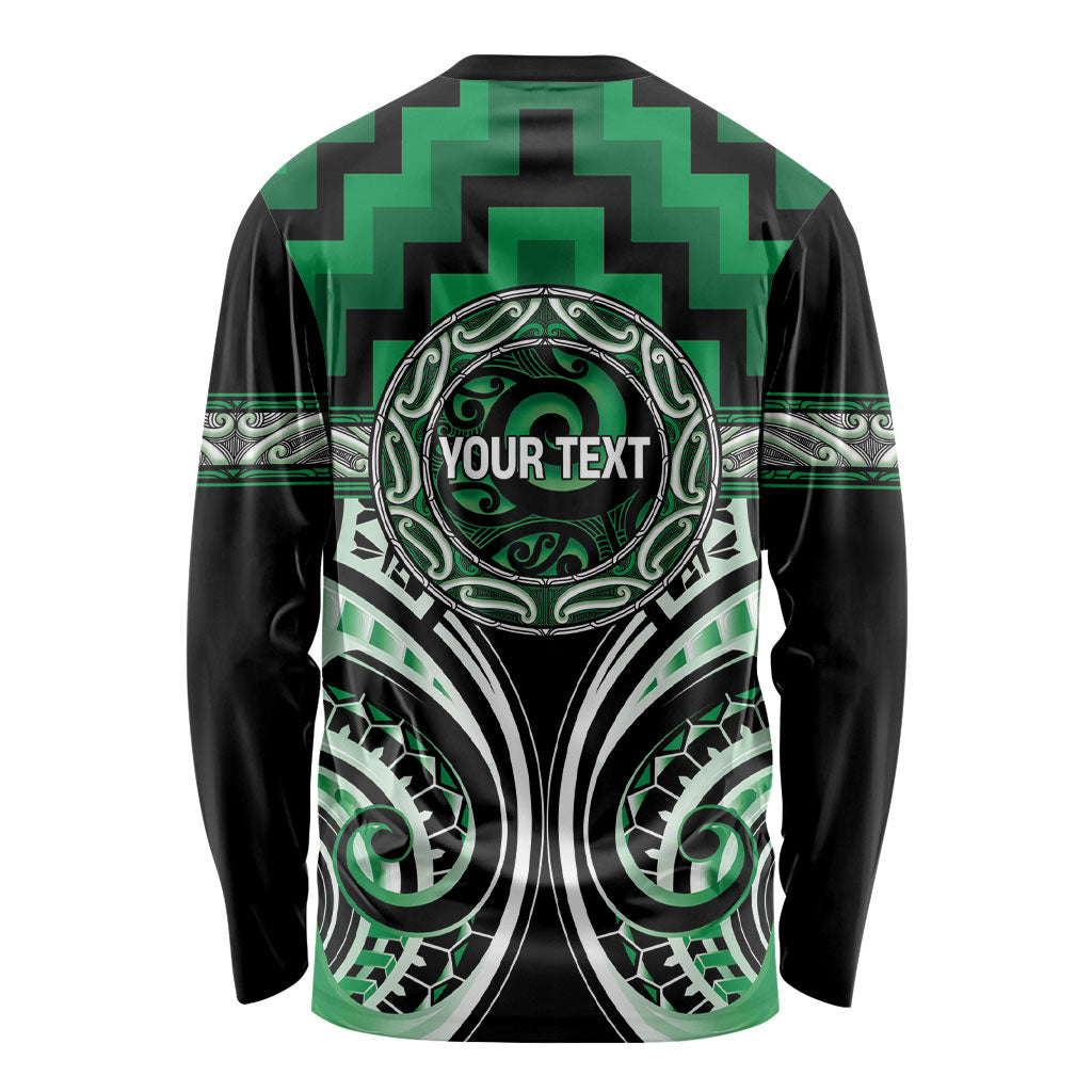 Aotearoa Ngati Maniapoto Personalised Long Sleeve Shirt Maori Iwi Poutama Puhoro Tattoo LT14 - Polynesian Pride