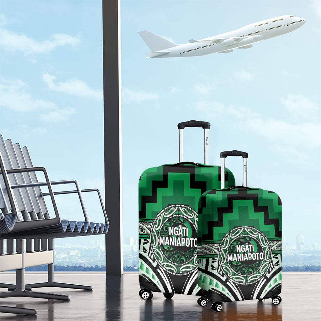 Aotearoa Ngati Maniapoto Luggage Cover Maori Iwi Poutama Puhoro Tattoo LT14 - Polynesian Pride