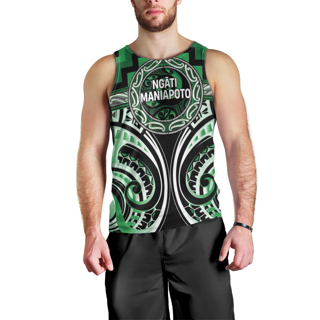 Aotearoa Ngati Maniapoto Personalised Men Tank Top Maori Iwi Poutama Puhoro Tattoo LT14 - Polynesian Pride