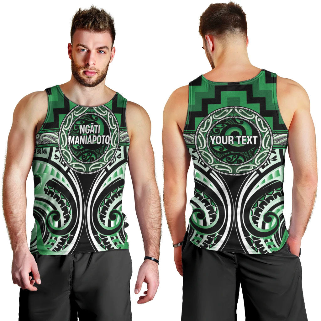 Aotearoa Ngati Maniapoto Personalised Men Tank Top Maori Iwi Poutama Puhoro Tattoo LT14 - Polynesian Pride