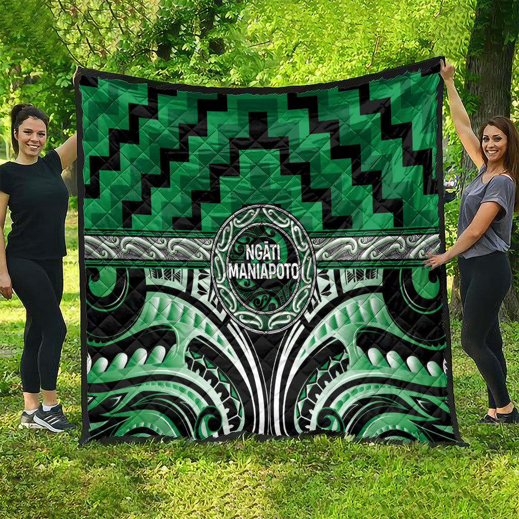 Aotearoa Ngati Maniapoto Quilt Maori Iwi Poutama Puhoro Tattoo LT14 - Polynesian Pride
