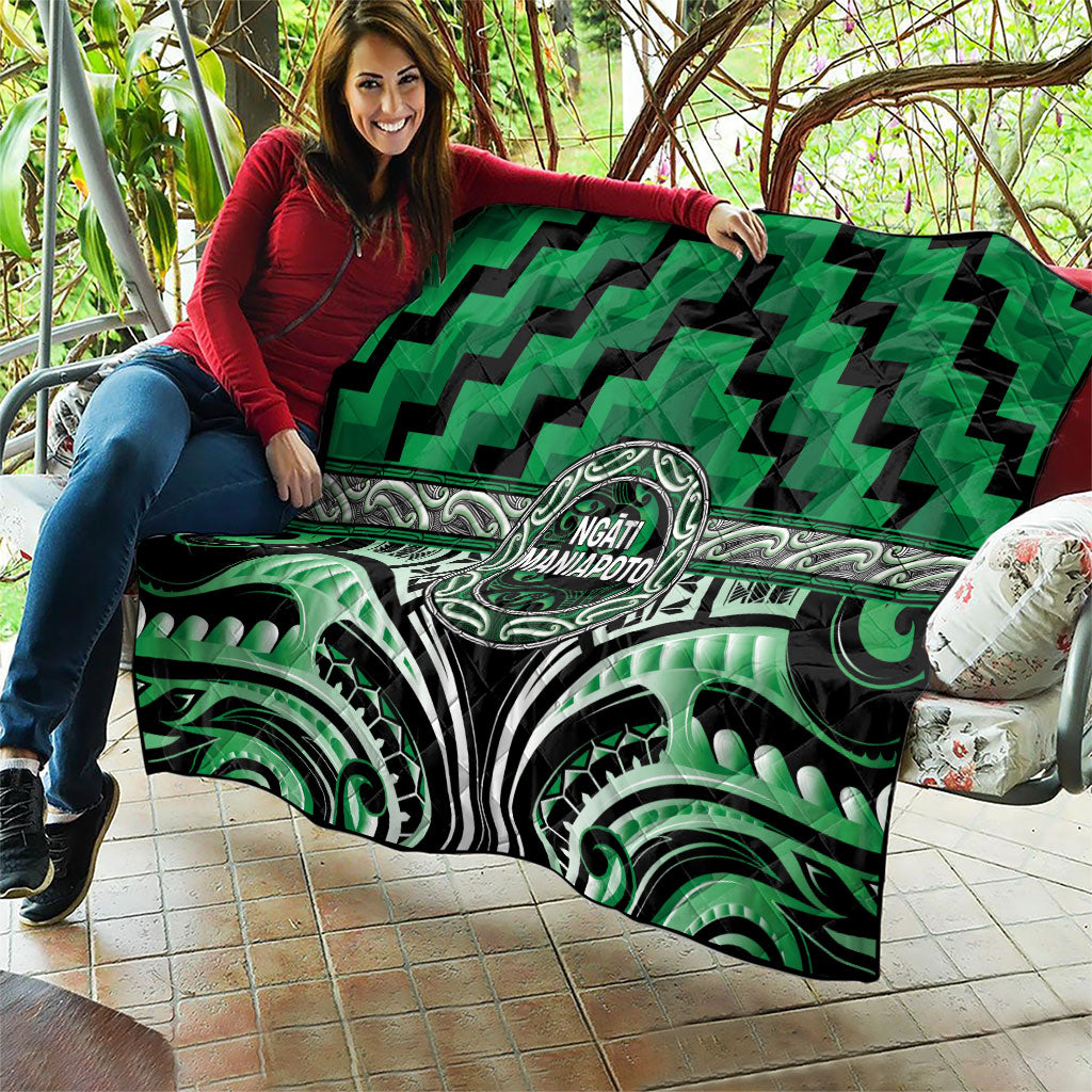 Aotearoa Ngati Maniapoto Quilt Maori Iwi Poutama Puhoro Tattoo LT14 - Polynesian Pride