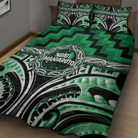 Aotearoa Ngati Maniapoto Quilt Bed Set Maori Iwi Poutama Puhoro Tattoo LT14 - Polynesian Pride