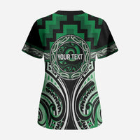 Aotearoa Ngati Maniapoto Personalised Scrub Top Maori Iwi Poutama Puhoro Tattoo LT14 - Polynesian Pride