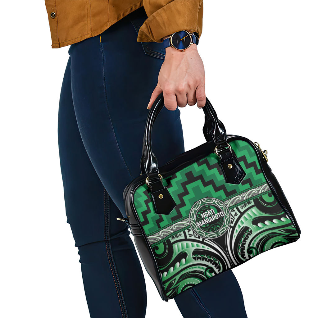Aotearoa Ngati Maniapoto Shoulder Handbag Maori Iwi Poutama Puhoro Tattoo LT14 - Polynesian Pride