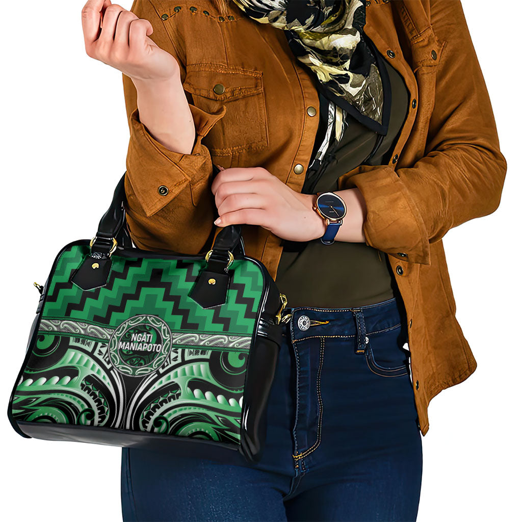 Aotearoa Ngati Maniapoto Shoulder Handbag Maori Iwi Poutama Puhoro Tattoo LT14 - Polynesian Pride