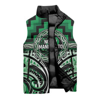 Aotearoa Ngati Maniapoto Personalised Sleeveless Puffer Jacket Maori Iwi Poutama Puhoro Tattoo LT14 - Polynesian Pride