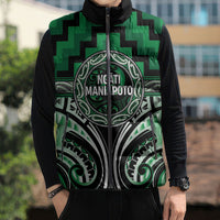 Aotearoa Ngati Maniapoto Personalised Sleeveless Puffer Jacket Maori Iwi Poutama Puhoro Tattoo LT14 - Polynesian Pride