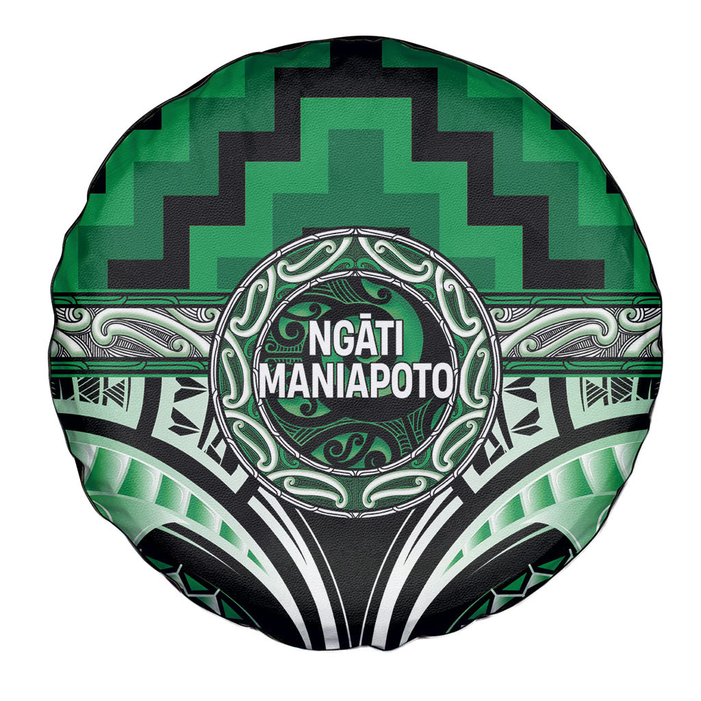 Aotearoa Ngati Maniapoto Spare Tire Cover Maori Iwi Poutama Puhoro Tattoo LT14 - Polynesian Pride