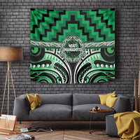 Aotearoa Ngati Maniapoto Tapestry Maori Iwi Poutama Puhoro Tattoo LT14 Green - Polynesian Pride