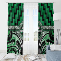 Aotearoa Ngati Maniapoto Window Curtain Maori Iwi Poutama Puhoro Tattoo LT14 - Polynesian Pride