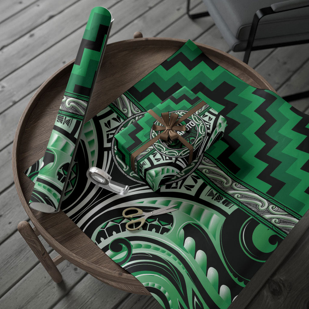 Aotearoa Ngati Maniapoto Wrapping Paper Maori Iwi Poutama Puhoro Tattoo LT14 - Polynesian Pride