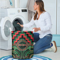 Aotearoa Ngai Tuhoe Laundry Basket Maori Iwi Poutama Puhoro Tattoo LT14 - Polynesian Pride