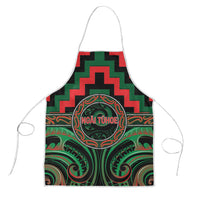 Aotearoa Ngai Tuhoe Apron Maori Iwi Poutama Puhoro Tattoo LT14 Green - Polynesian Pride