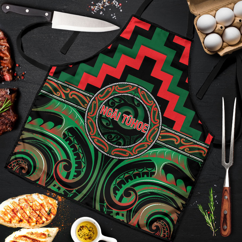 Aotearoa Ngai Tuhoe Apron Maori Iwi Poutama Puhoro Tattoo LT14 Green - Polynesian Pride