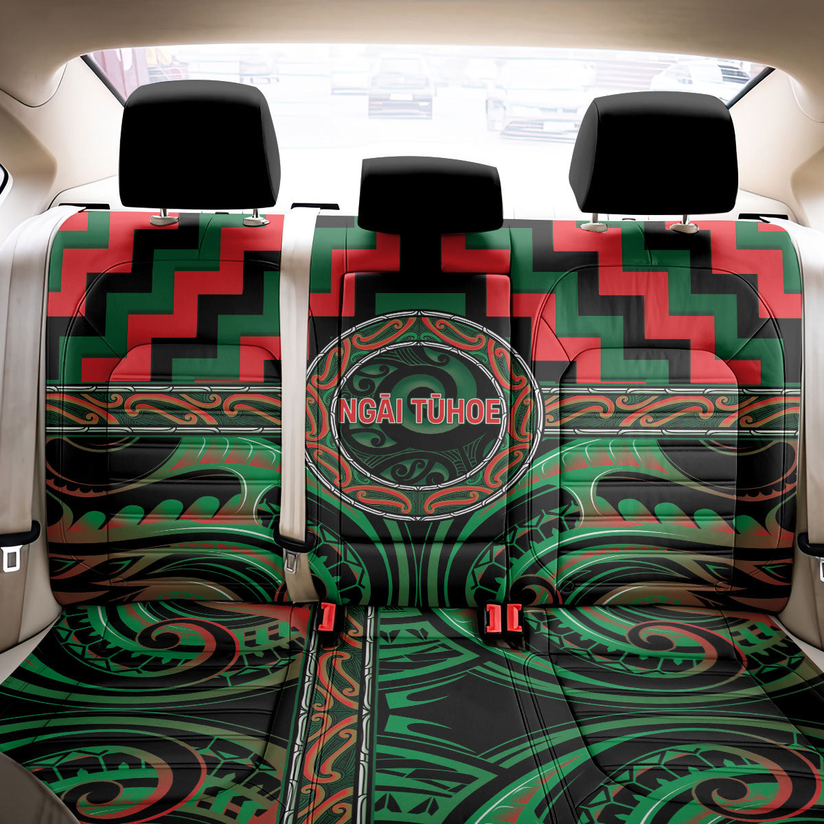 Aotearoa Ngai Tuhoe Back Car Seat Cover Maori Iwi Poutama Puhoro Tattoo LT14 - Polynesian Pride
