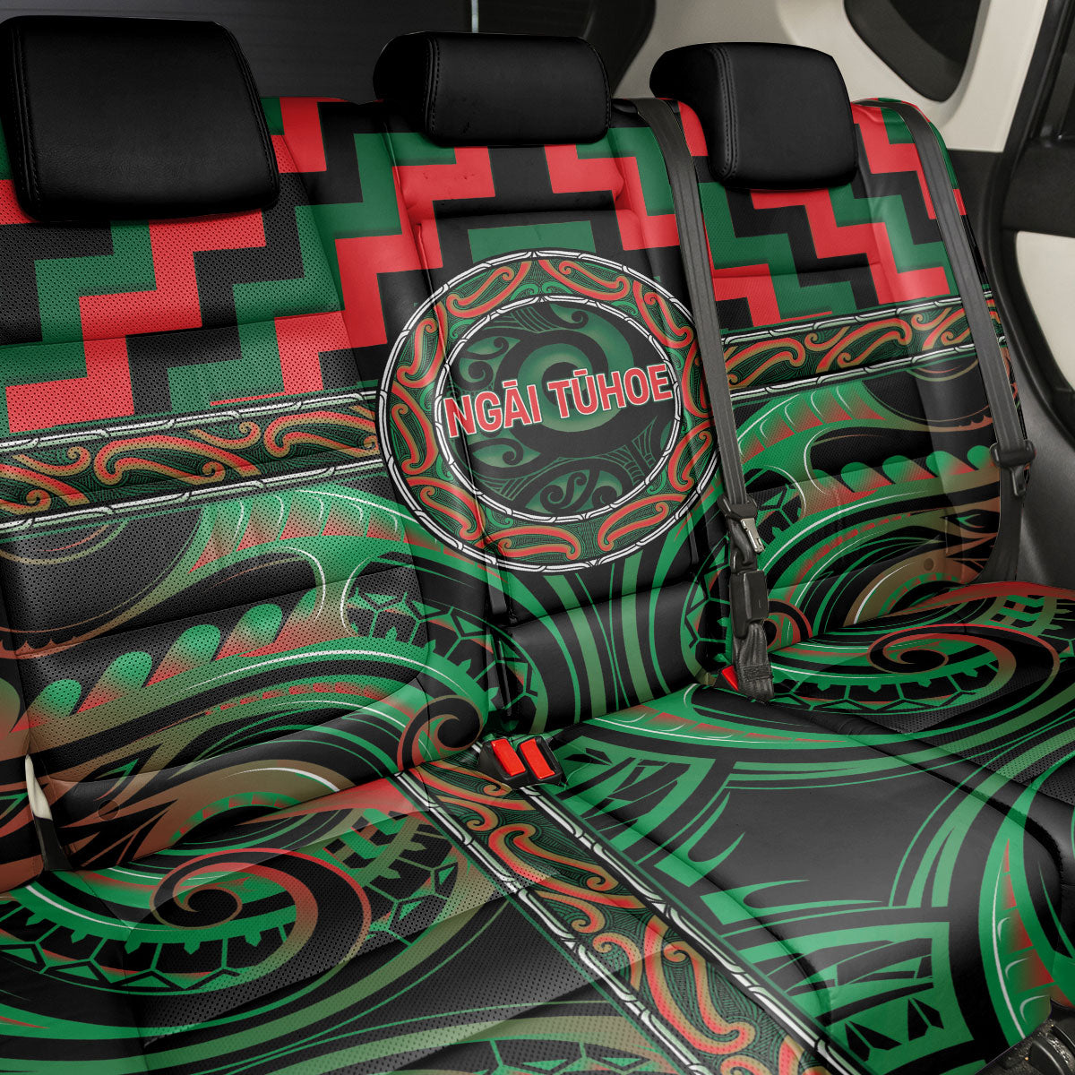 Aotearoa Ngai Tuhoe Back Car Seat Cover Maori Iwi Poutama Puhoro Tattoo LT14 - Polynesian Pride