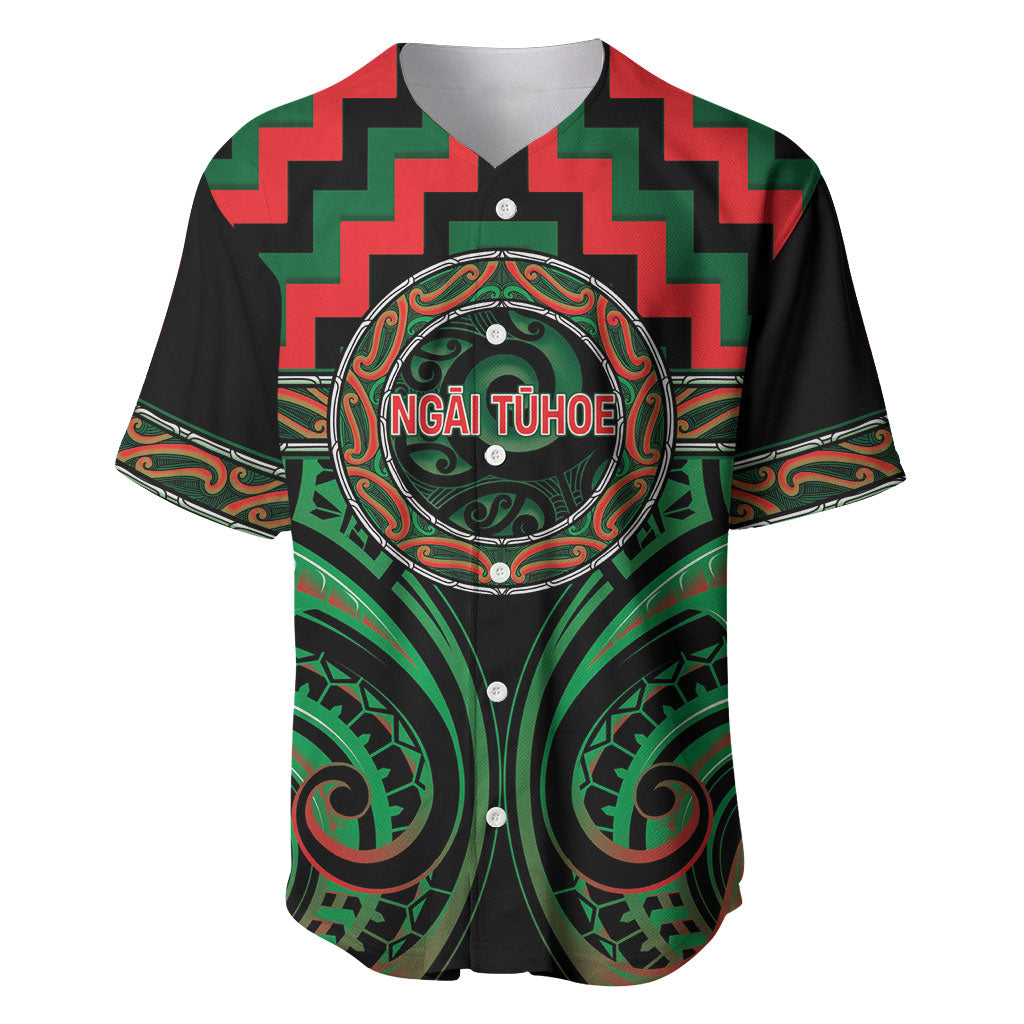 Aotearoa Ngai Tuhoe Personalised Baseball Jersey Maori Iwi Poutama Puhoro Tattoo LT14 Green - Polynesian Pride
