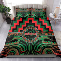 Aotearoa Ngai Tuhoe Bedding Set Maori Iwi Poutama Puhoro Tattoo LT14 - Polynesian Pride