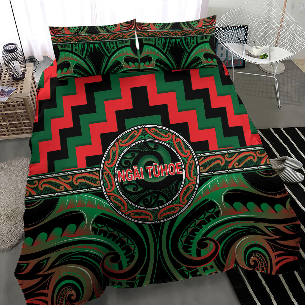 Aotearoa Ngai Tuhoe Bedding Set Maori Iwi Poutama Puhoro Tattoo LT14 - Polynesian Pride