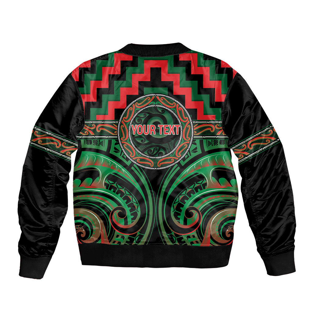 Aotearoa Ngai Tuhoe Personalised Bomber Jacket Maori Iwi Poutama Puhoro Tattoo LT14 - Polynesian Pride