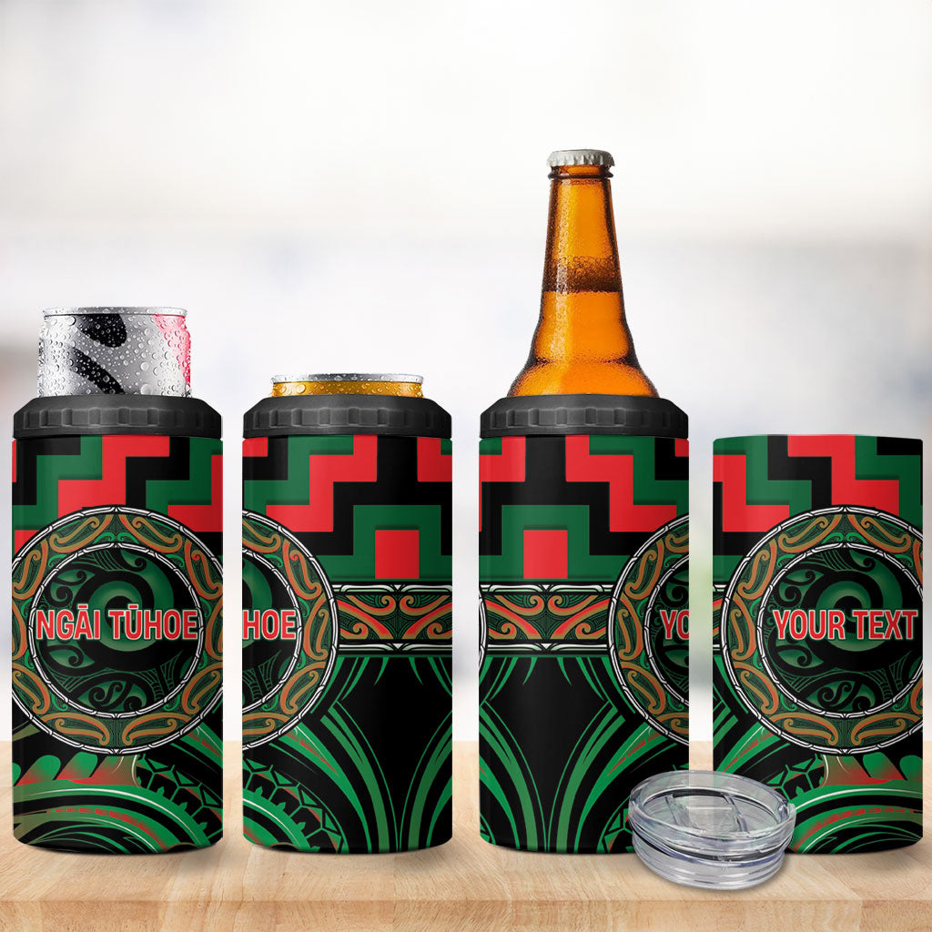 Aotearoa Ngai Tuhoe Personalised 4 in 1 Can Cooler Tumbler Maori Iwi Poutama Puhoro Tattoo LT14 - Polynesian Pride