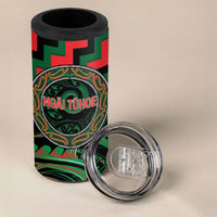 Aotearoa Ngai Tuhoe Personalised 4 in 1 Can Cooler Tumbler Maori Iwi Poutama Puhoro Tattoo LT14 - Polynesian Pride