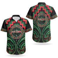 Aotearoa Ngai Tuhoe Personalised Couples Matching Off Shoulder Maxi Dress and Hawaiian Shirt Maori Iwi Poutama Puhoro Tattoo LT14 - Polynesian Pride
