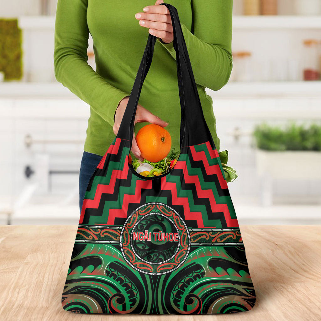 Aotearoa Ngai Tuhoe Grocery Bag Maori Iwi Poutama Puhoro Tattoo LT14 - Polynesian Pride