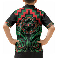 Aotearoa Ngai Tuhoe Personalised Kid Hawaiian Shirt Maori Iwi Poutama Puhoro Tattoo LT14 - Polynesian Pride