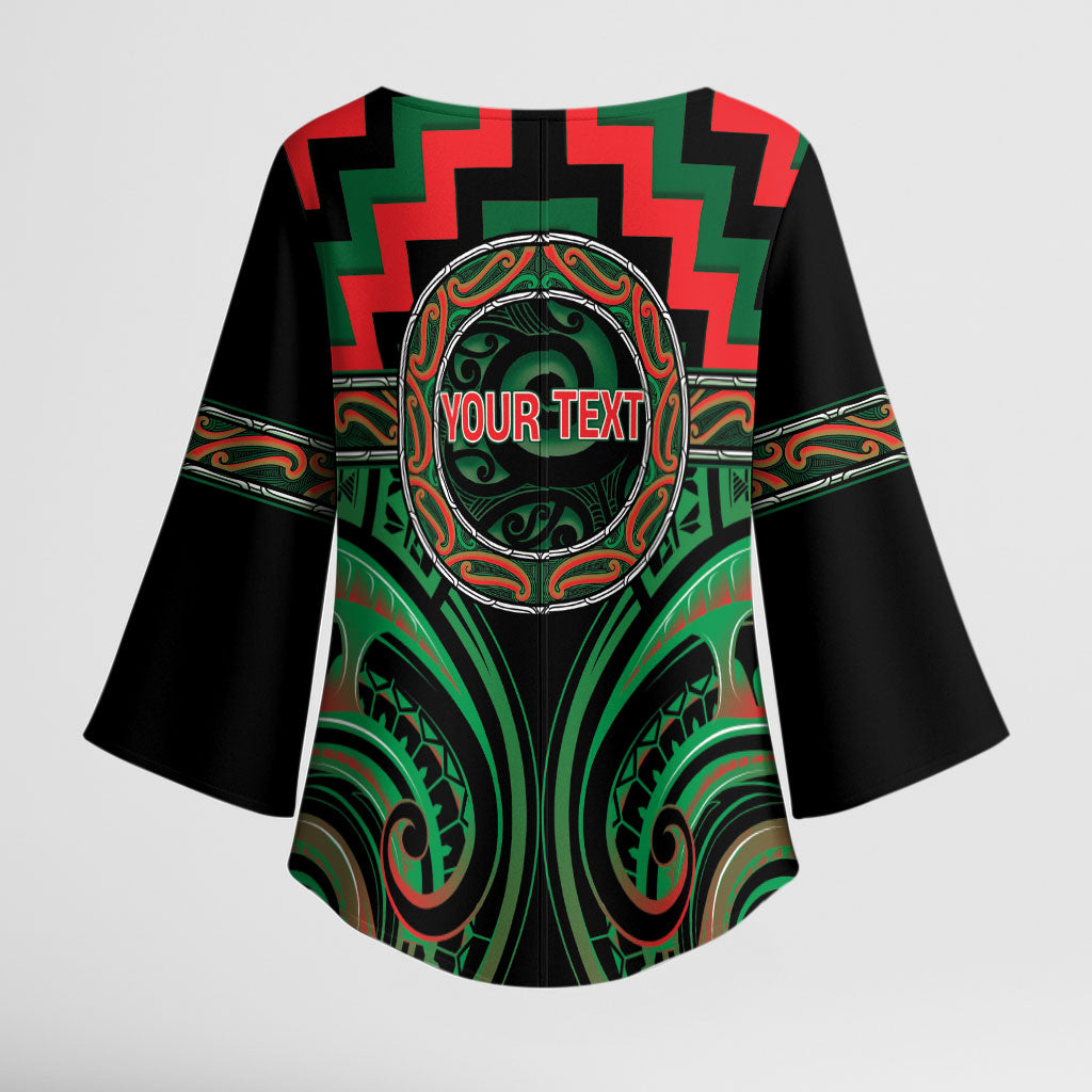 Aotearoa Ngai Tuhoe Personalised Kimono Sleeve Blouse Maori Iwi Poutama Puhoro Tattoo LT14 - Polynesian Pride