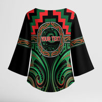 Aotearoa Ngai Tuhoe Personalised Kimono Sleeve Blouse Maori Iwi Poutama Puhoro Tattoo LT14 - Polynesian Pride