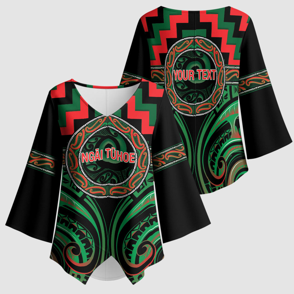 Aotearoa Ngai Tuhoe Personalised Kimono Sleeve Blouse Maori Iwi Poutama Puhoro Tattoo LT14 - Polynesian Pride